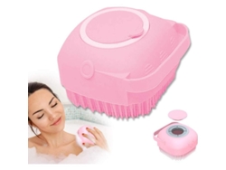 Cepillo De Baño De Silicona 2 En 1 Con Dispensador De Gel, Cepillo Corporal Suave Para Una Limpieza Eficaz.