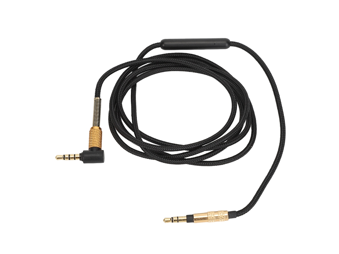 Cable De Audio De Repuesto De 3,5 Mm A 3,5 Mm Con Micrófono Para Auriculares Wh 1000xm5 Xm4 Xm3 Ch510 Ch7 Con Conexiones Chapadas En Oro De 24 Quilates.