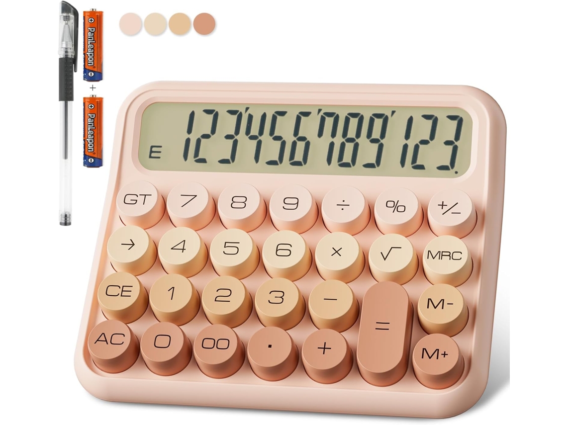 Calculadora De Oficina Calculadora Grande Calculadora Básica Con Pantalla Clara Y Botones Grandes Y Fáciles De Presionar (blanco)