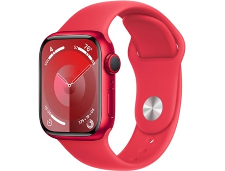 APPLE Watch Series 9 GPS 45 mm (Product) Red con Correa Deportiva (Product) Red (Talla: M/L)