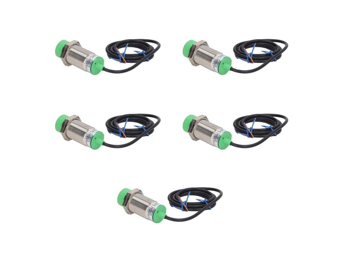 5 interruptores de sensor inductivo de alta frecuencia PNP, IP65, no empotrados, CA 90 V