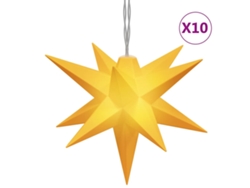 Lámpara de Navidad 10 LEDs VIDAXL amarillo (10 cm)