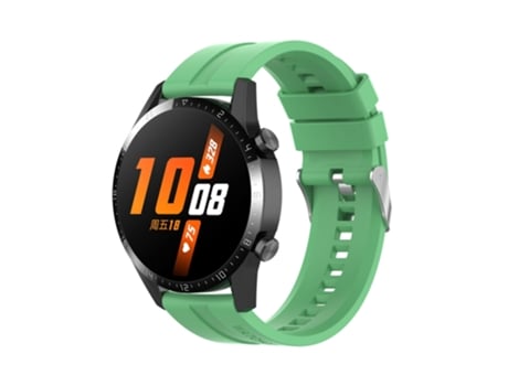 Correa de Reloj Inteligente para Huawei Watch Buds/Watch 3 Pro Nova con Hebilla de Silicona Plateada de 22 mm (Verde Menta)