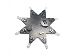Kit De Bricolaje: Lámpara Led Octogonal En Forma De Estrella Con Efecto Musical Para Navidad.