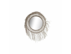 Espejo de pared DKD Home Decor Cristal Natural Cuerda (60 x 4 x 60 cm)