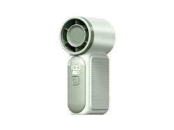 Ventilador portátil turbo USB recargable, 100 velocidades, ligero (112 g), 1200 mAh, 18 h de duración de la batería, verde, ideal para actividades al aire libre, STELASPLEN