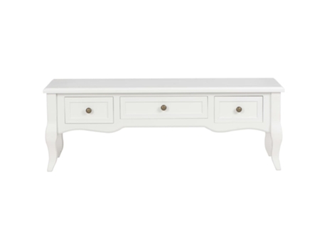 Maison Exclusive - Mueble para TV de madera blanco 100x35x35 cm
