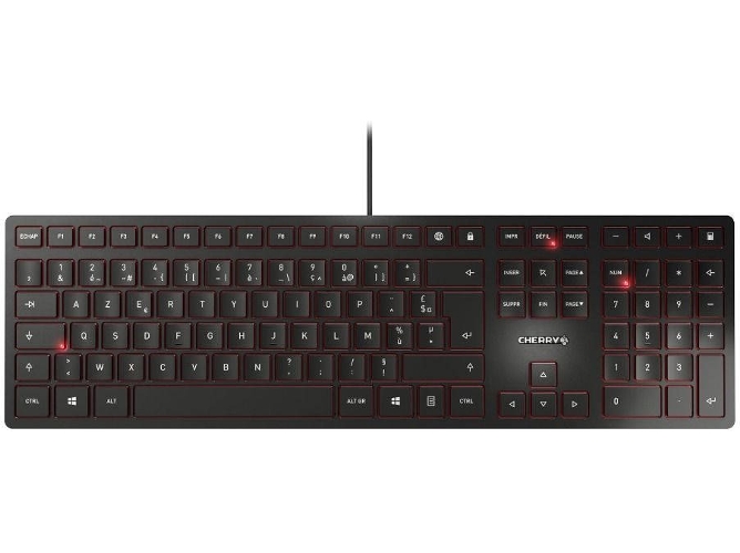 Teclado CHERRY KC 6000 Slim (Con Cable - Layout Francés - Teclado Numérico)