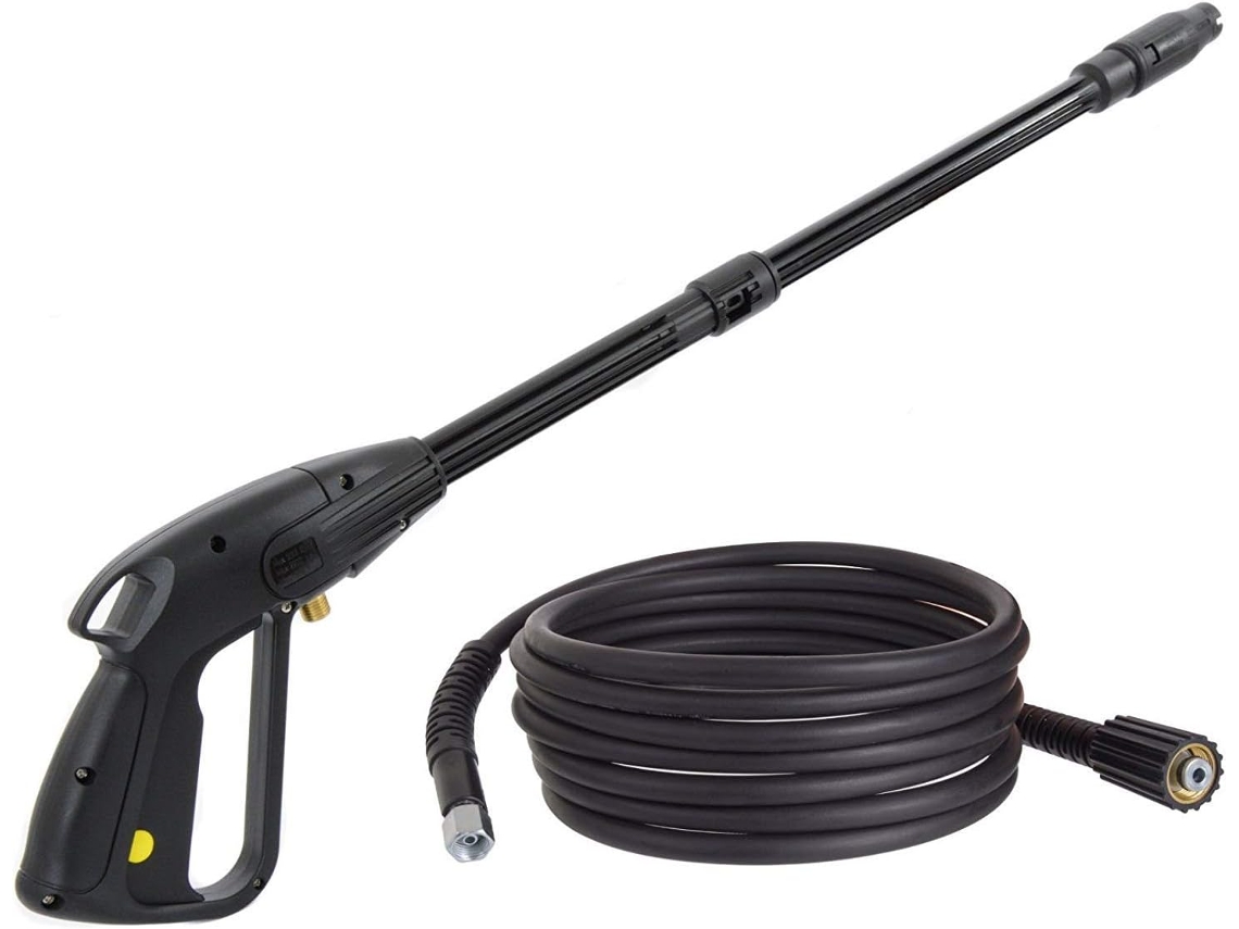 KOFIHETY Pistola de Alta Presión M22x1,5, Pino 14mm con Tubo 8m, Buse Ajustable
