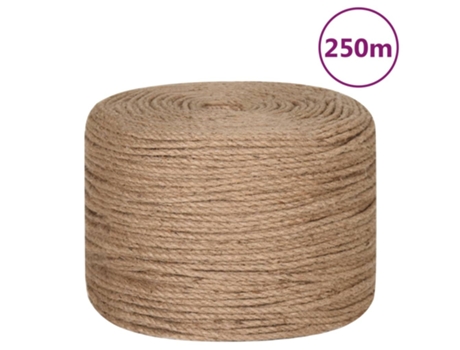 Cuerda de Yute VIDAXL 250 M de Longitud y 6 Mm de Grosor