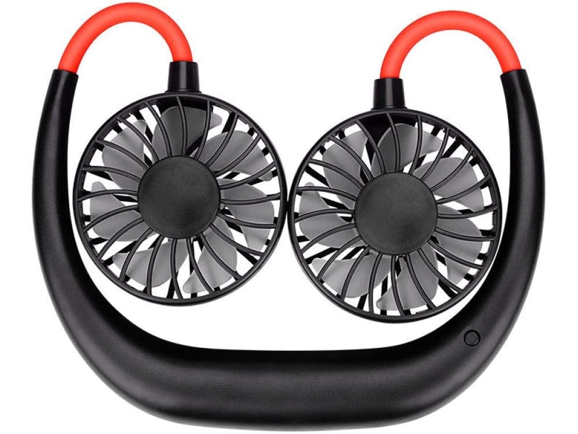 Mini ventilador USB para el cuello, sin marca, 360 g, para uso doméstico y en exteriores.