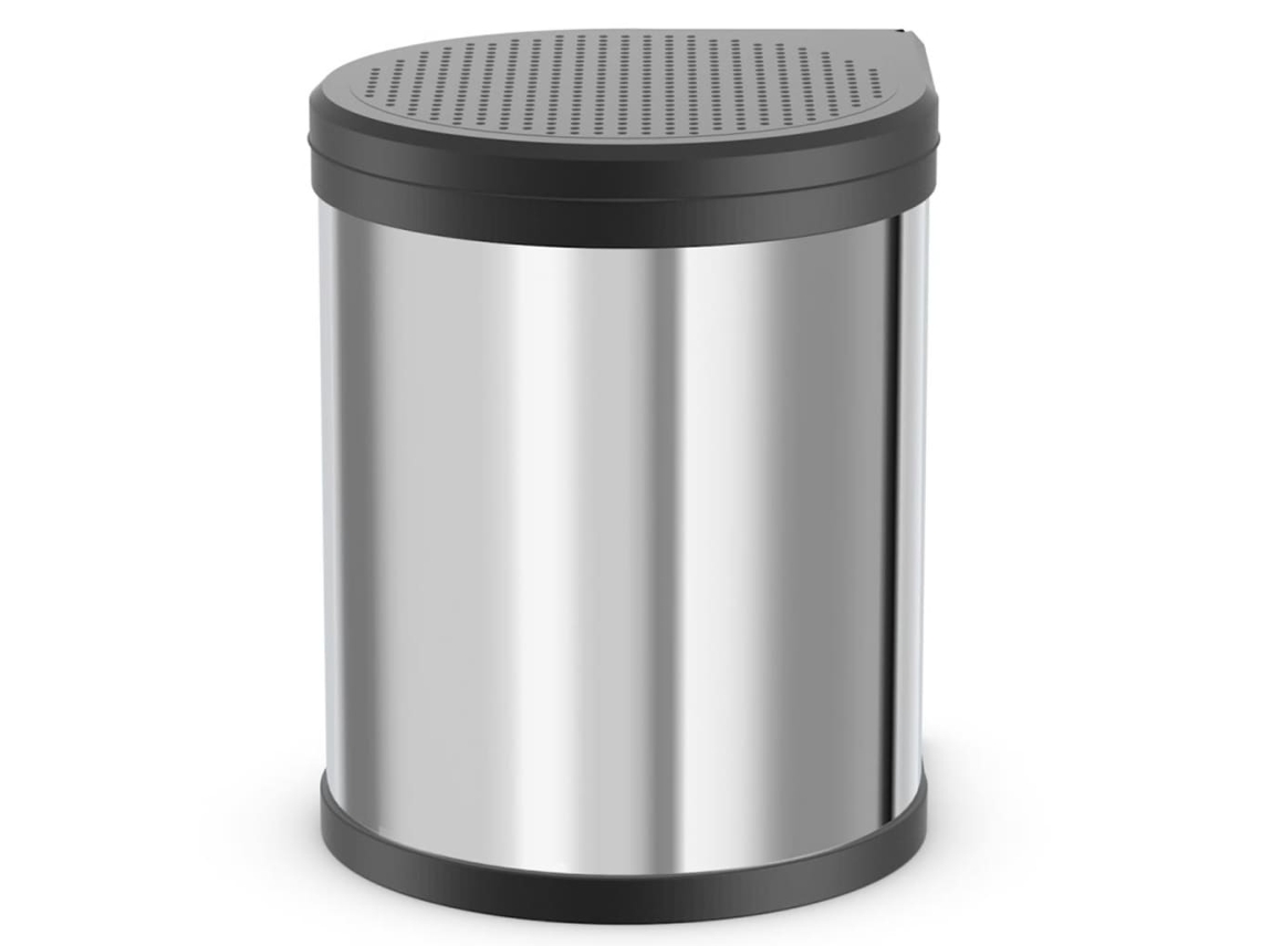 Cubo de basura HAILO Plateado Acero inoxidable (28.9 x 36.5)