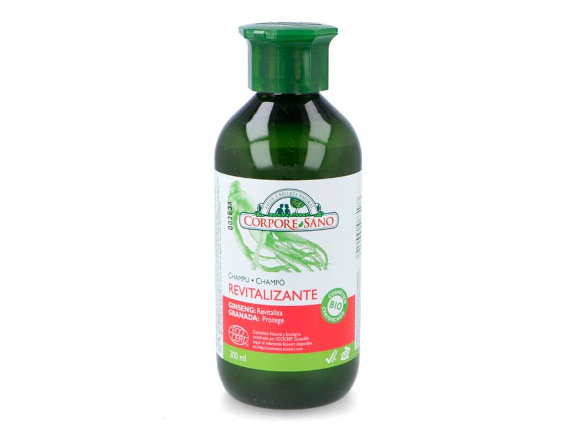 Champú CORPORE SANO Revitalizante Bio Ginseng y Granada (300 ml)