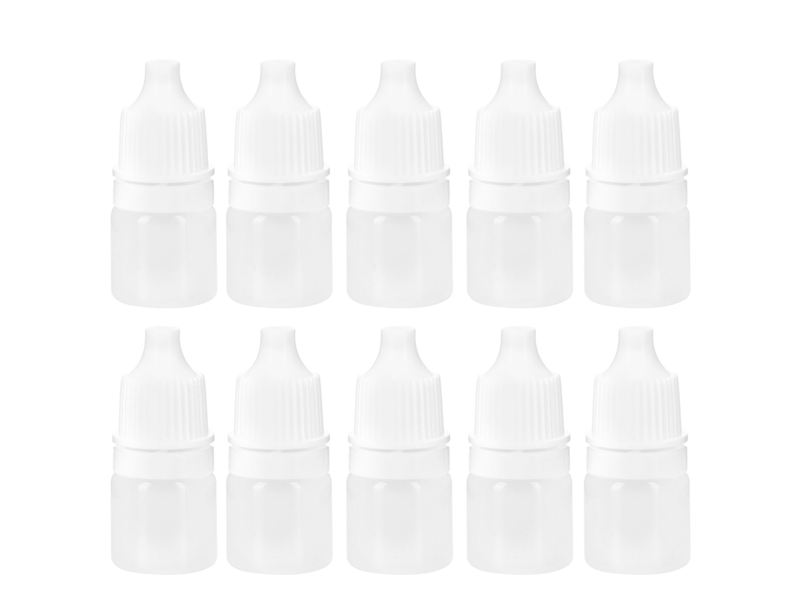 100 Frascos De Plástico Vacíos De 2 Ml, Recargables Y Con Dosificador, Para Gotas Oftálmicas Y Otros Líquidos.