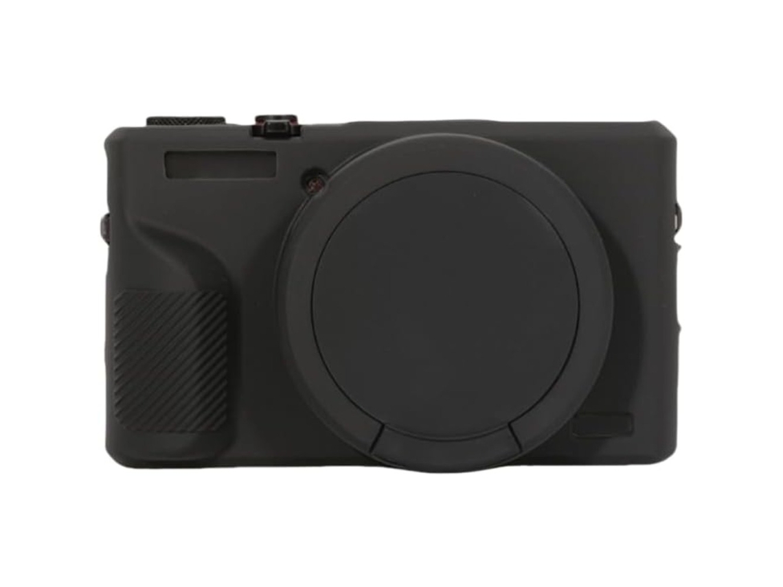 Funda Protectora De Silicona Antiarañazos Para Canon G7x Mark Iii Negra Digitallab