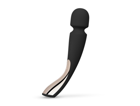 Estimulador LELO Smart Wand 2 Medium 'Wand' Massager Black (Masajeador para El Alivio de La Tensión Muscular y El Placer - Impermeable - Sin Cable)
