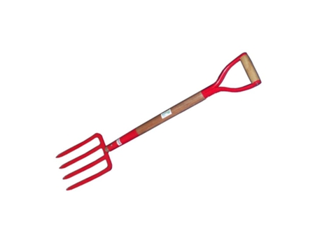 Pluvia jardin horca cavar 4 puas m-madera anilla f104y