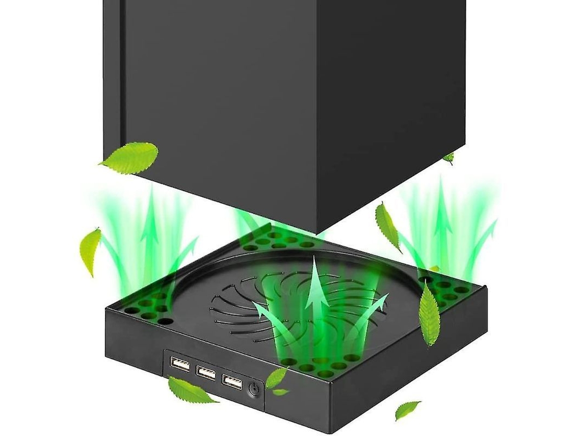 Ventilador De Refrigeración Compatible Con Xbox Series X, Admite 3 Puertos Usb 2.0, Velocidad Ajustable.