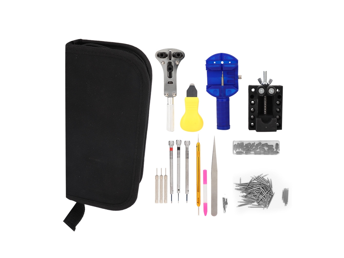 Kit de herramientas para reparación de relojes (Abrir la caja y reemplazar la batería)