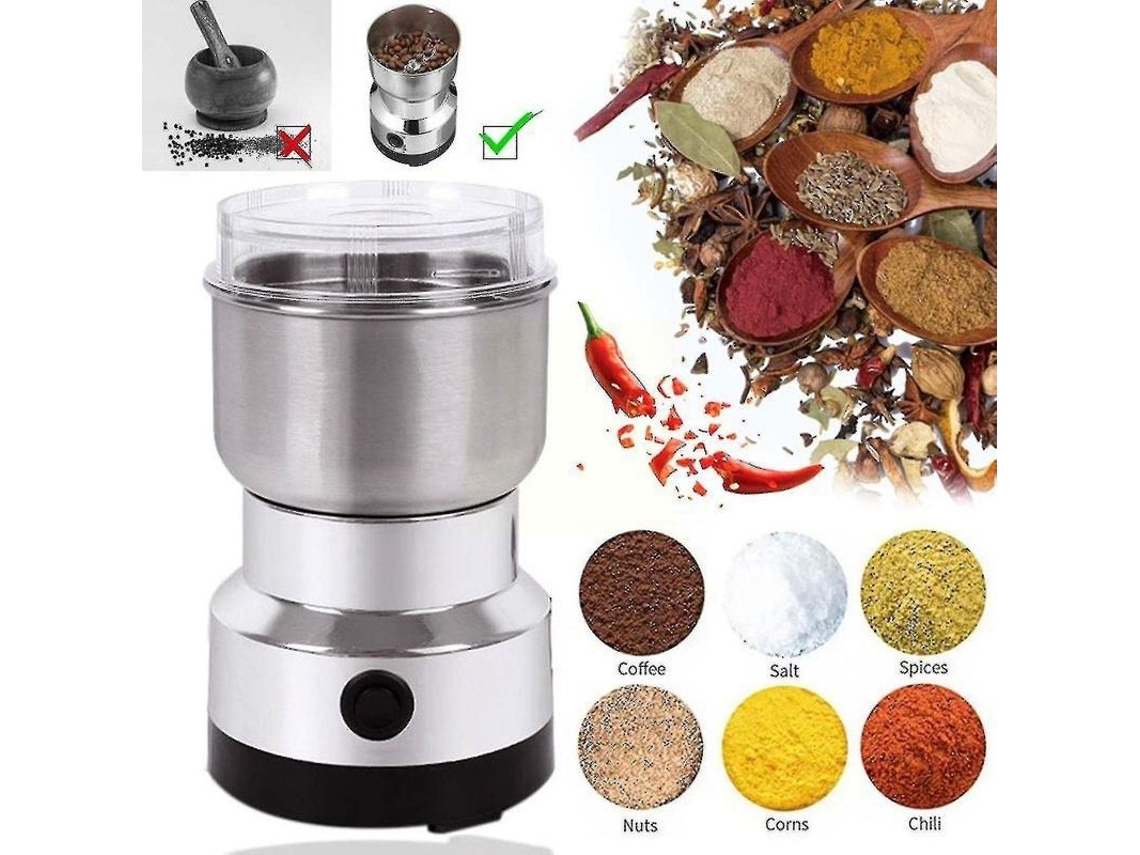 2026-molino Eléctrico 150w 220v Para Café Granos Nueces Especias Multifuncional Acero Inoxidable Hogar Pequeño Fácil De Usar Y Limpiar