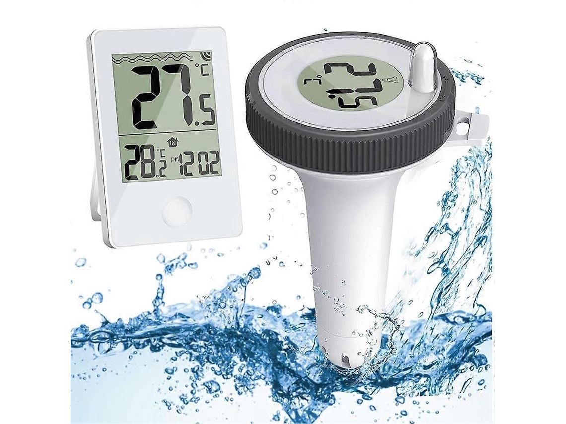 Termómetro inalámbrico flotante para piscinas y bañeras, apto para uso interior y exterior. GOKOCO