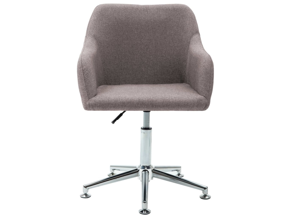 Maison Exclusive - Silla De Oficina Giratoria Tela Gris Topo