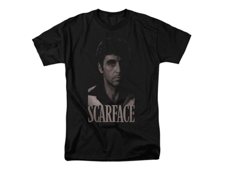 Camiseta ROCKINSTONE Tony en blanco y negro de Scarface (XL)