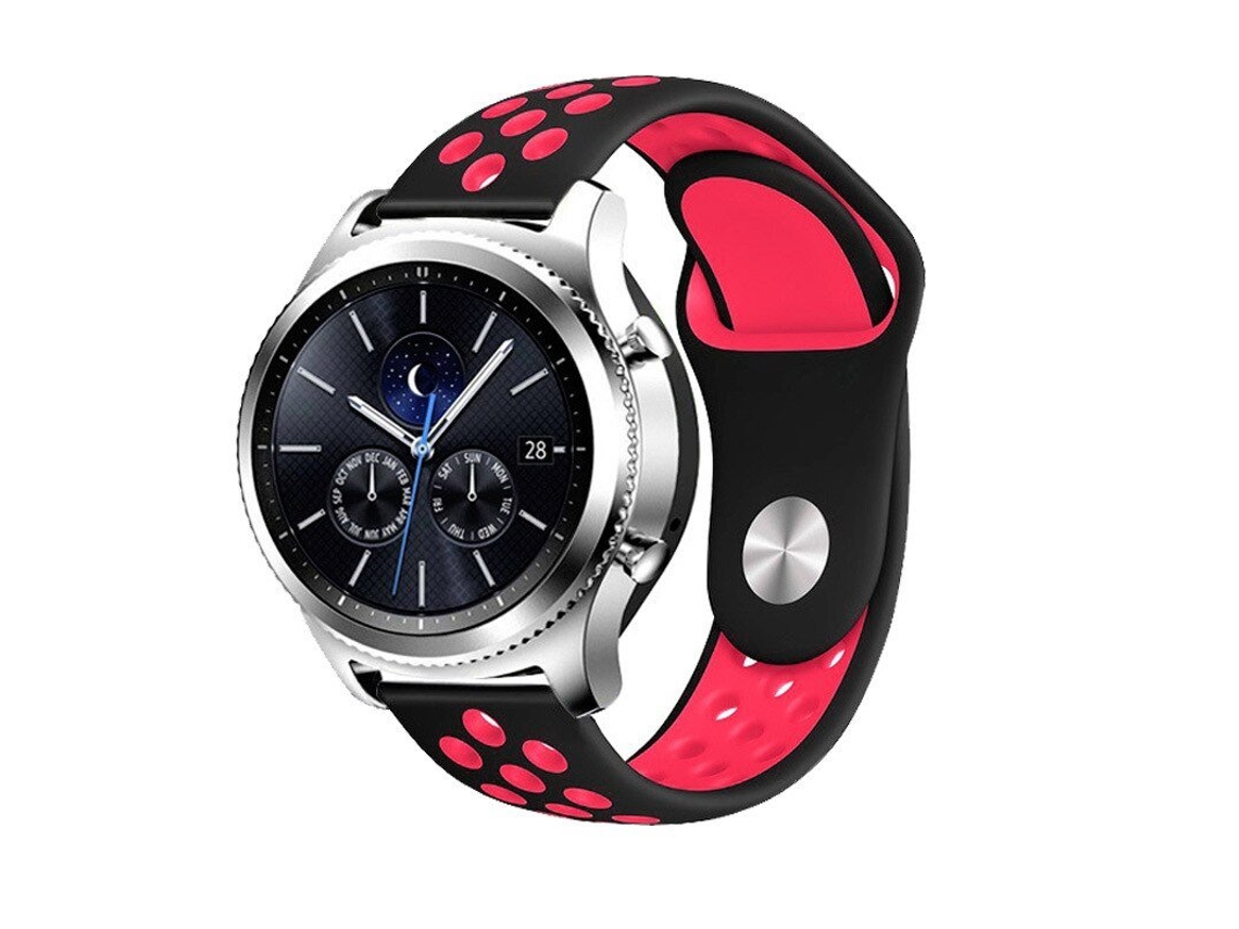 Pulsera de Estilo Deportivo para Amazfit Gts 4 Mini Negro / Rojo