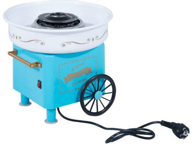 Homcom 800018bu De azul 450 profesional estilo retro regalo infantil para fiestas cumpleaños acero inox. aluminio 450w550w cotton candy machine 30x30x28cm 30x30x28