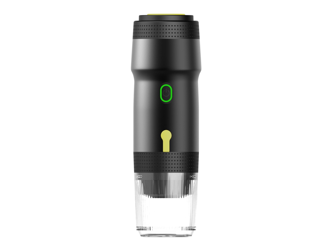 (Negro) Cafetera de cápsulas multifuncional, 3 en 1, totalmente automática y portátil.