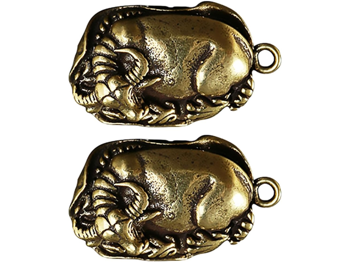 Figuras Decorativas Cobre Hechas 2 Piezas Elegantes Portátiles Ideales Decorar Escritorio Hogar Superficie