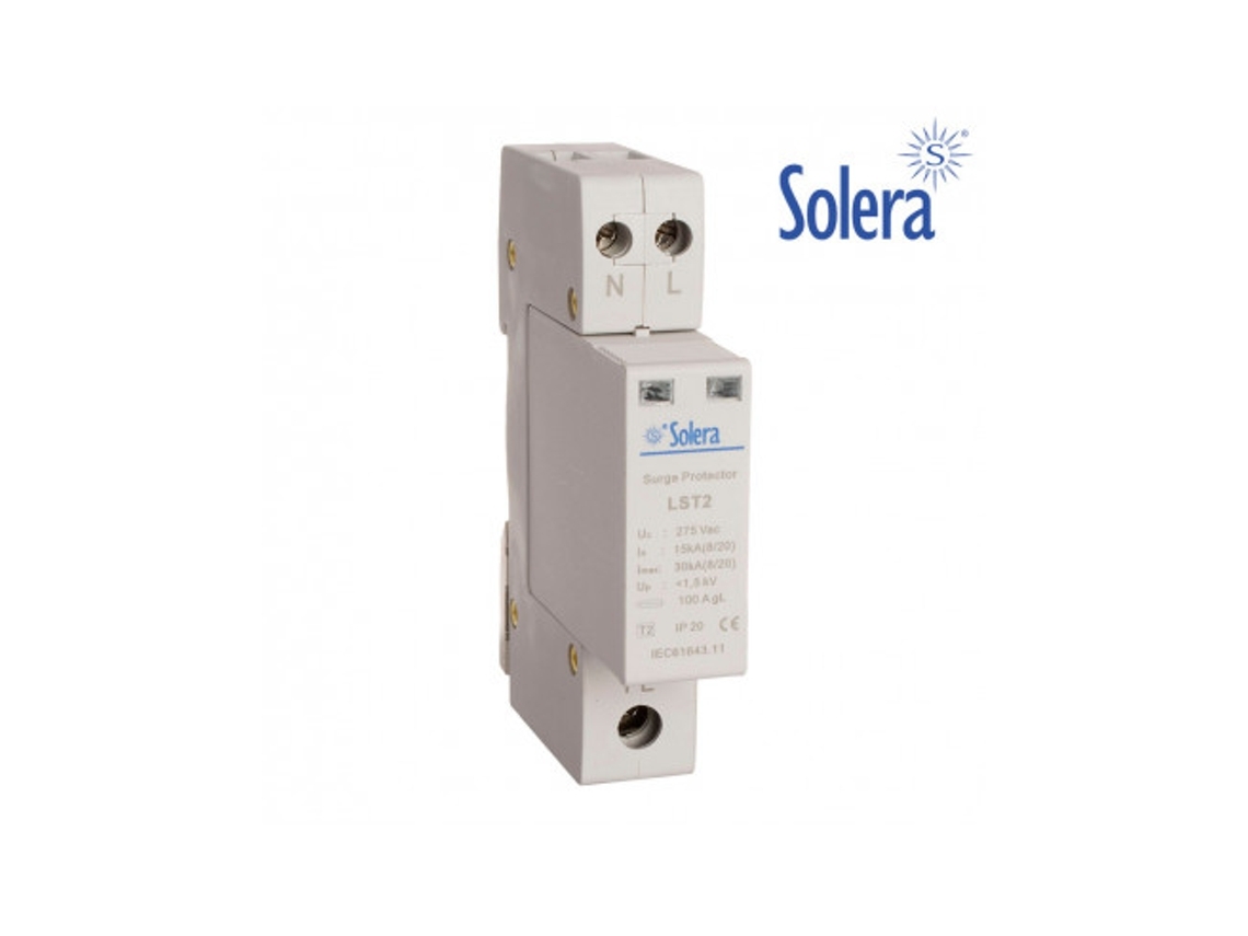 Protector Sobretension 1P+N 30Ka 275V Transitorio 1 Modulo SOLERA