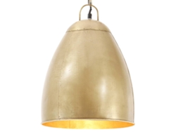 Lámpara Luminária Colgante Industrial Redondo 25 W 32 Cm E27 Bronce