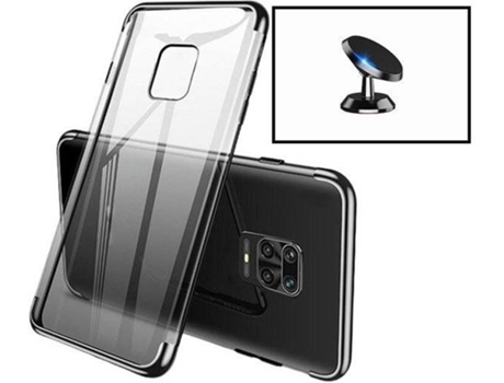 Kit Funda y Soporte Xiaomi Redmi Note 9 Pro SlimArmor Negro
