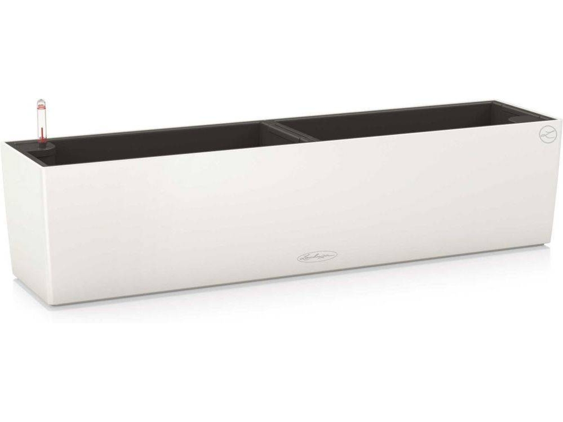 LECHUZA Jardinera Balconera Color 80 ALL-IN-ONE blanca 15680