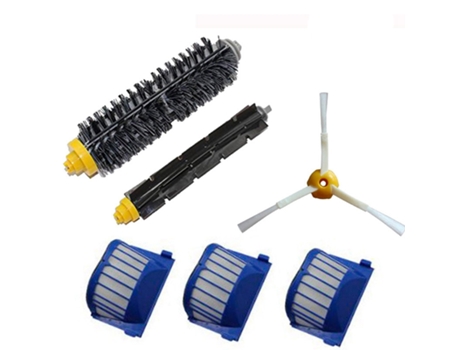 Accesorio Aspiradores IROBOT I Roomba Serie 600 Cerdas flexibles Batidor 3 brazos Aero Vac Limpieza de filtros