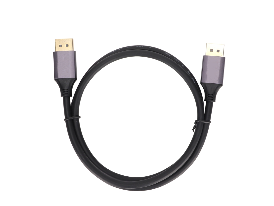 Cabo Displayport 1.4 8k 60hz 4k 144hz Bidirecional 3m Transmissão Estável Com Tampa Anti-pó