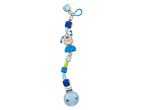 Porta-Chupetes SELECTA (Madera - Azul - 21 cm)