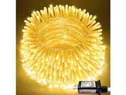 100m 800led Cuerdas De Luz 8 Modos Para Árbol De Navidad Decoración De Navidad Ue Gusshious Amarillo
