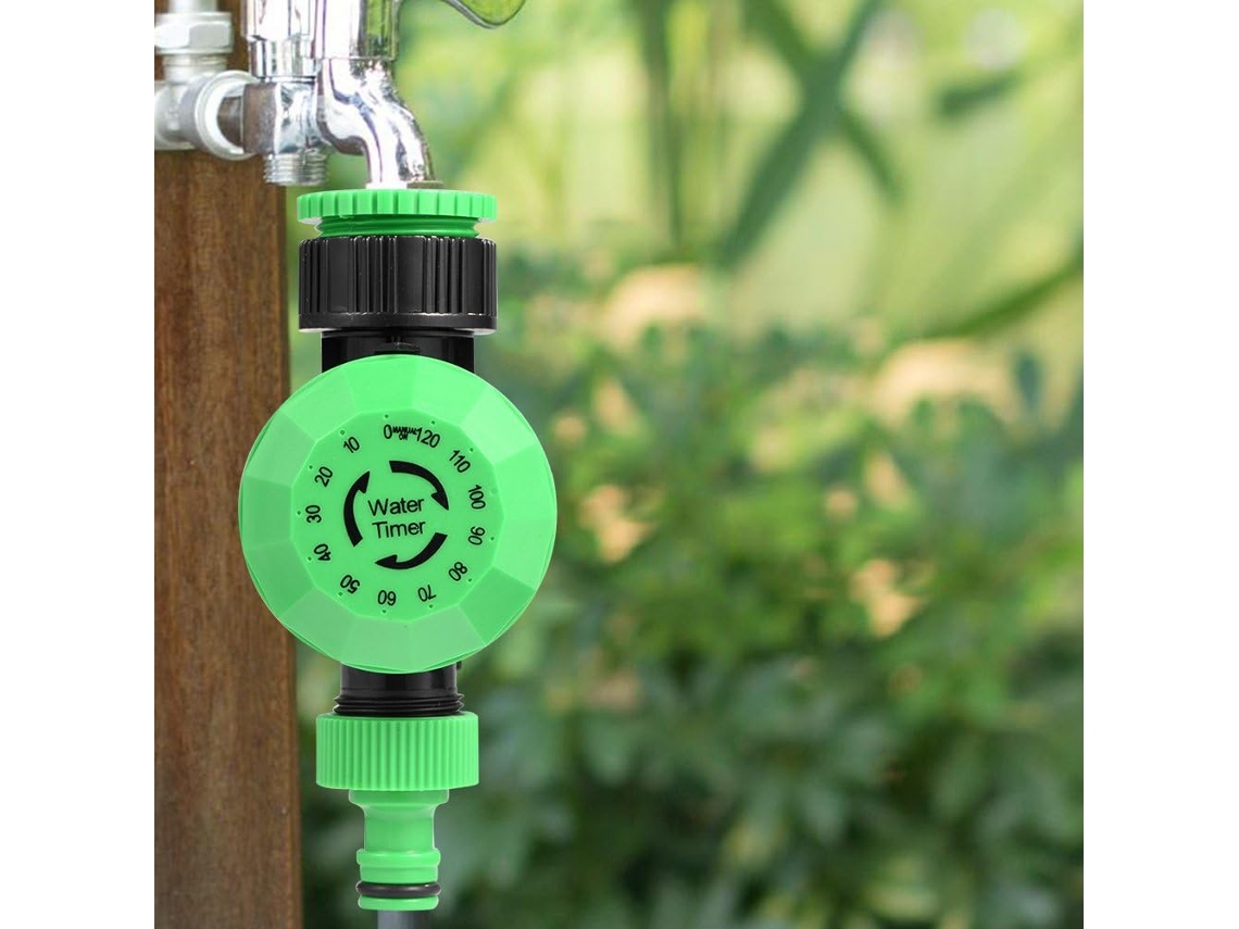 Temporizador De Agua, Controlador De Manguera Con Apagado Automático, Plástico Verde Duradero, De 2 A 120 Minutos.