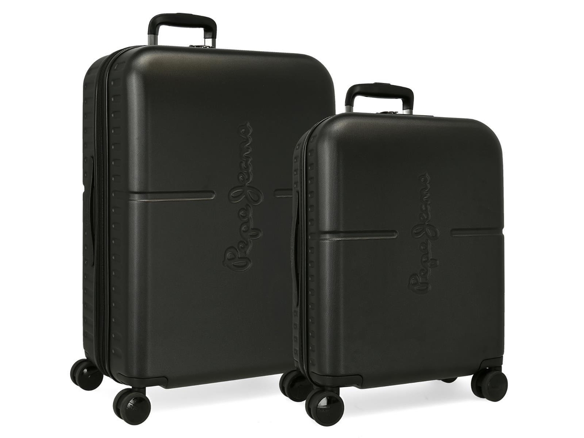 Juego de Maletas ABS Rígida Highlight PEPE JEANS Negro (48x70x28cm - 79 L)