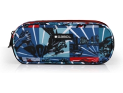 Estuche Triple GABOL Flip (Azul - 9 x 22 x 9 cm - 1.8 L - Poliéster)
