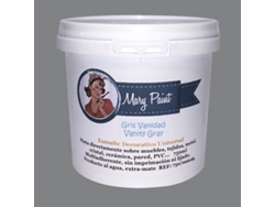 Pintura Al Agua Multisuperficie Acabado Mate Gris Vanidad 750 Ml Mary Paint