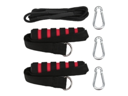 Cable de tríceps con asa de cuerda y banda de resistencia para entrenamientos en el gimnasio