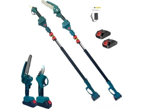 Kit de Poda Profesional Mini Motosierra Cizalla Pértiga Telescópica Tradeox