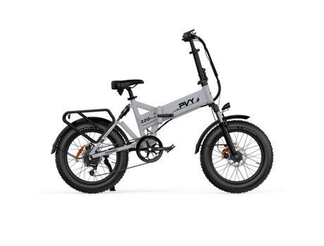Bicicleta Eléctrica PVY Z20 Plus 1000 Potencia 250W Batería 48V16.5Ah Autonomía 120Km Frenos de Disco Hidráulicos Gris