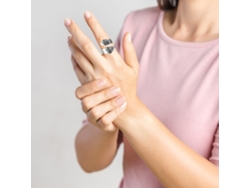 Anillo Ajustable De Aleación Galvanizada Con Diseño De Pico De Montaña Y Pino Para Mujeres Y Niñas.