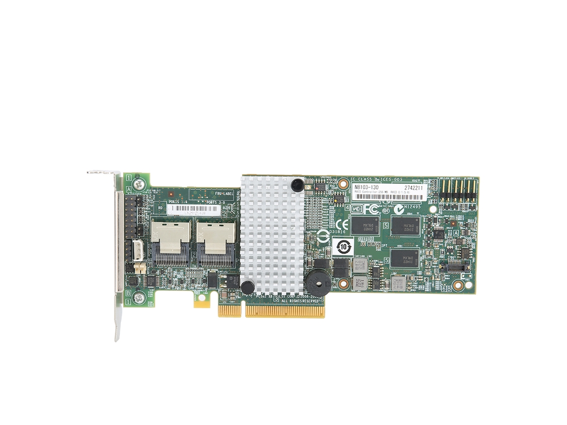 Lsi 9264-8i M8103 Tarjeta Controladora Raid Pcie 6gbps 256m Compatible Con Raid0 1 5 6