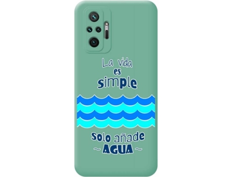 Carcasa Xiaomi Redmi Note 10 Pro TUMUNDOSMARTPHONE Agua Verde
