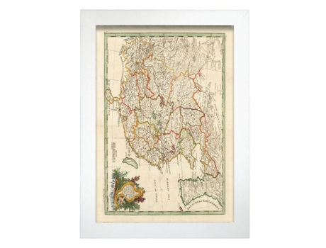 NACNIC Pósters Geográficos En Vintage Mapa De China Por Misionarios Jesuitas Ilustraciones De Antiguos Mapamundis En Tonos Sepia Tamaño A3 Sin Marc...